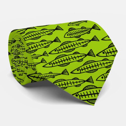 Fish School _ Martian Green Neck Tie