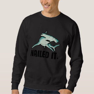Fish Sea Creature Hammerhead Shark Predatory Fish Sweatshirt