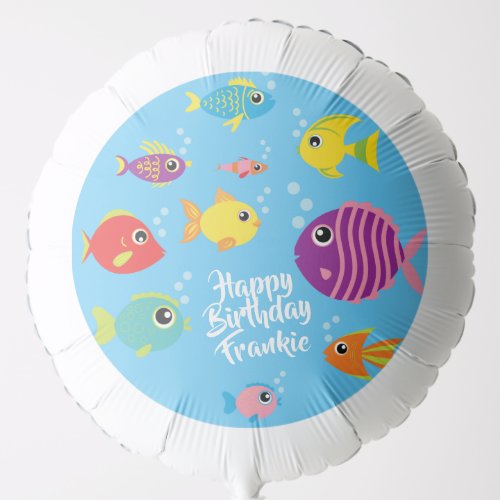 Fish Sea Ocean Kids Birthday Aquarium Balloon