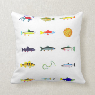 Fish, sea snake, crab pillow