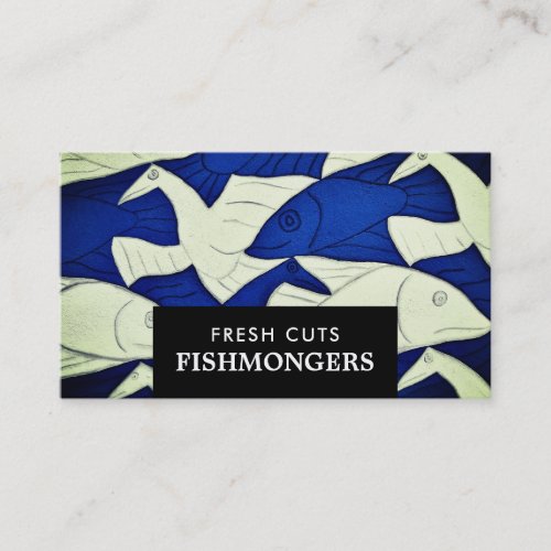 Fish  Seagulls FishmongerWife Fish Market Business Card