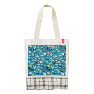 Fish shapes/ Zazzle Heart Tote
