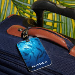 Fish Shoal and Sunlight Under the Sea Personalised Luggage Tag<br><div class="desc">Stunning underwater photograph of a shoal of fish taken from underneath looking up with the sun illuminating the crystal clear blue water.</div>