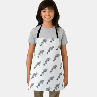 Fish skeleton apron