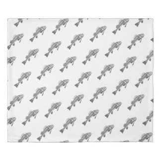 Fish skeleton duvet cover