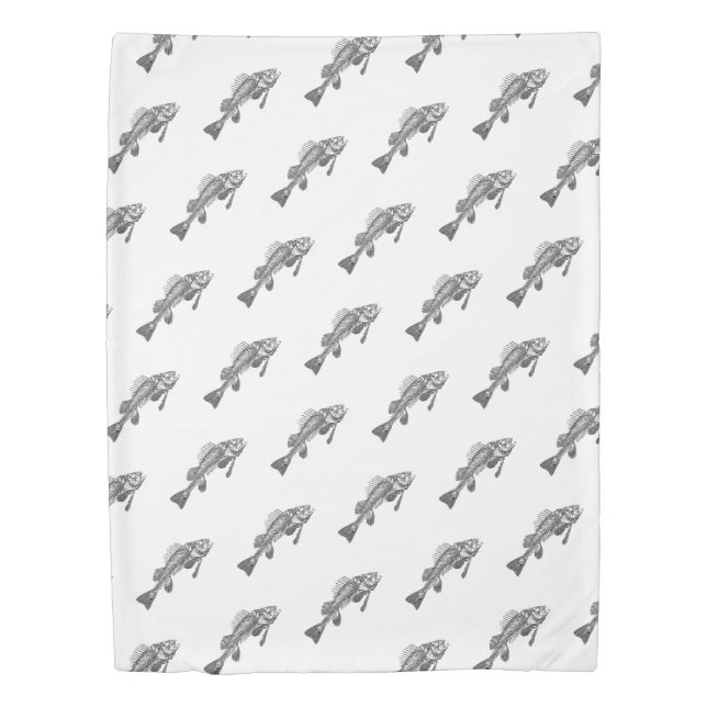 Fish skeleton duvet cover (Front)