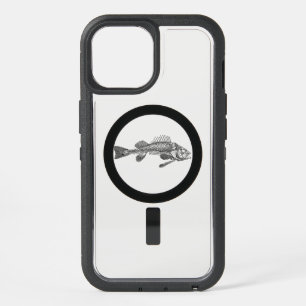 Fish skeleton iPhone 15 case