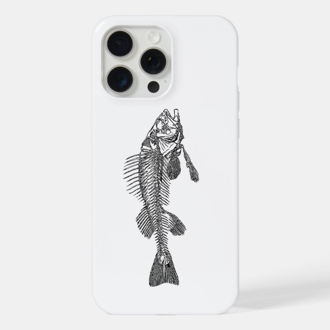 Fish skeleton iphone case (Back)
