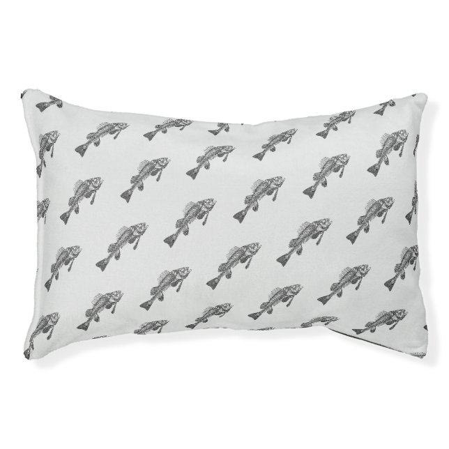 Fish skeleton pet bed (Front)