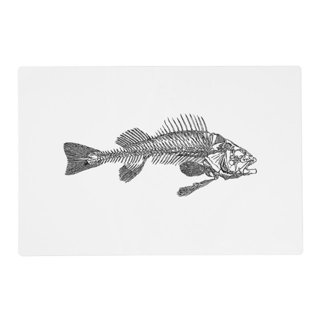 Fish skeleton placemat (Front)
