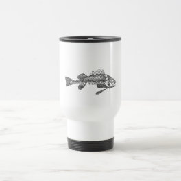 Fish skeleton travel mug