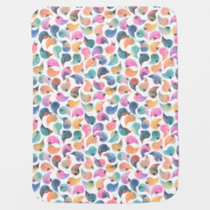 Fish Skin Watercolor Baby Blanket