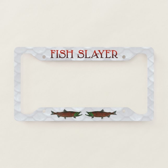 Fish Slayer - License Plate Frame (Front)