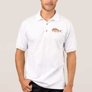 Golf shirt with fish logo Clearance