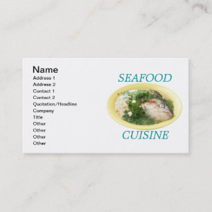 Fish soup business card