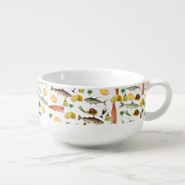 Fish Soup Mug (Left)