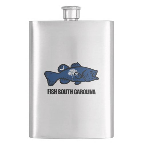 Fish South Carolina Flask