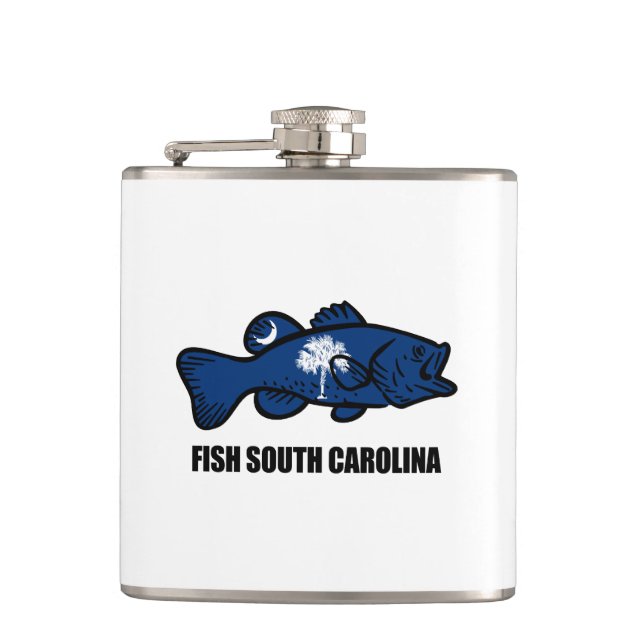 Fish South Carolina Flask (Front)
