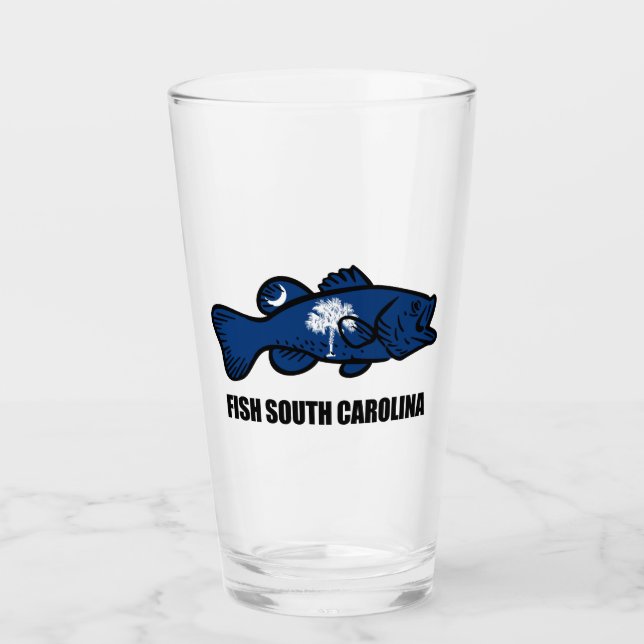Fish South Carolina Glass (Front)