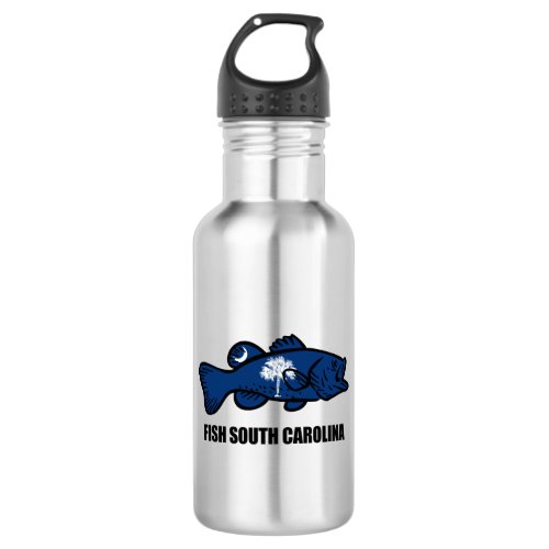 Fish South Carolina Stainless Steel Water Bottle