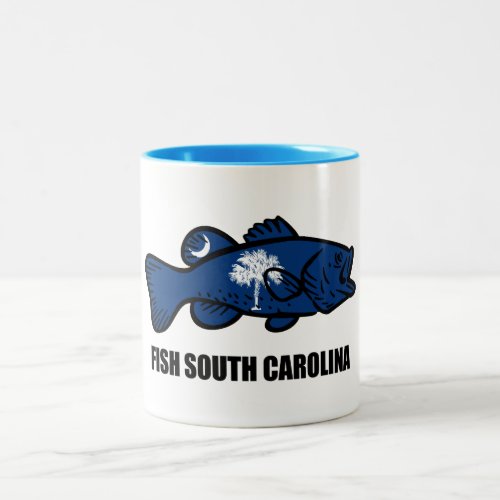 Fish South Carolina Two_Tone Coffee Mug