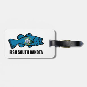 Fish South Dakota Luggage Tag
