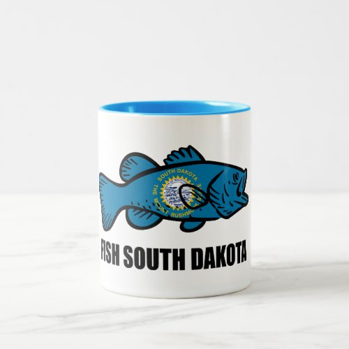 Fish South Dakota Two_Tone Coffee Mug