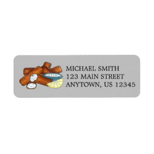 Fish Sticks Fishsticks Fish Fingers Tartar Sauce Label
