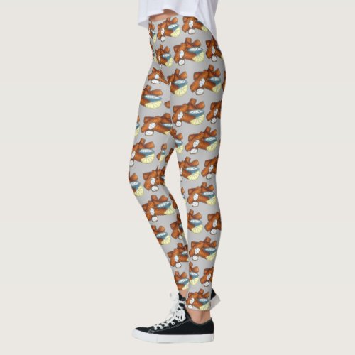 Fish Sticks Fishsticks Fish Fingers Tartar Sauce Leggings