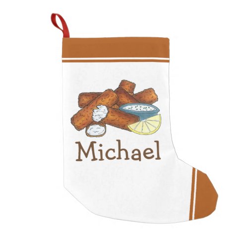 Fish Sticks Fishsticks Fish Fingers Tartar Sauce Small Christmas Stocking