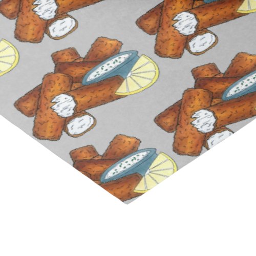 Fish Sticks Fishsticks Fish Fingers Tartar Sauce Tissue Paper