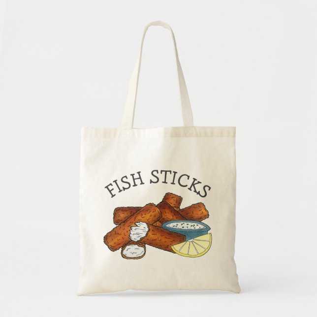 Fish Sticks Fishsticks Fish Fingers Tartar Sauce Tote Bag (Front)