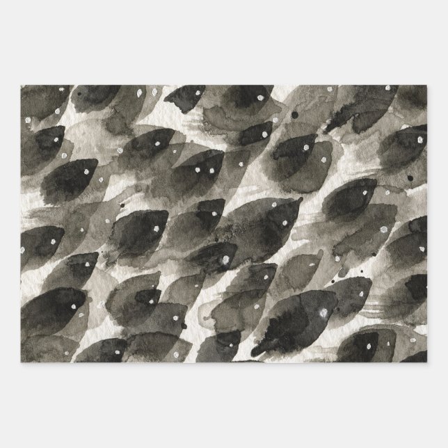 Fish Storm Wrapping Paper Sheets (Front)