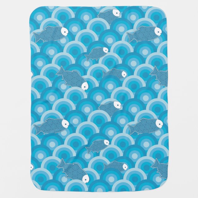 Fish Swaddle Blanket (Front)