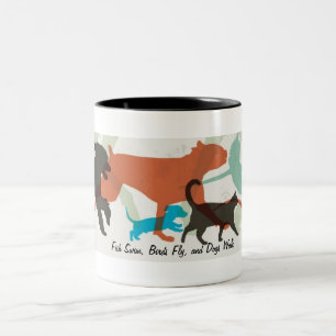 Fish Swim Birds Fly Dogs Walk Pet Sitter Two-Tone Coffee Mug