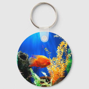 Fish tank aquarium keychain