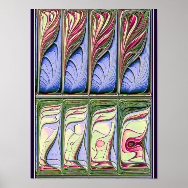 Fish Tank Fractal Poster (Front)