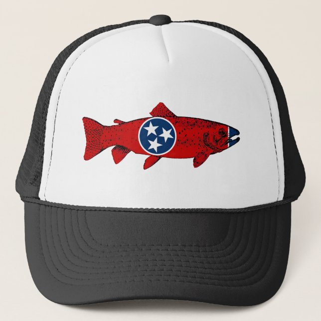 Fish Tennessee Trout Trucker Hat (Front)