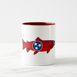 Fish Tennessee Trout Two-Tone Coffee Mug