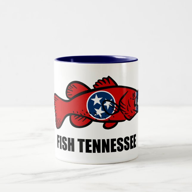 Fish Tennessee Two-Tone Coffee Mug (Center)