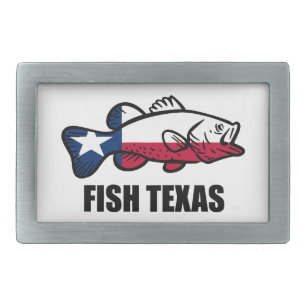 Fish Texas Belt Buckle