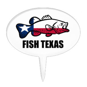 Fish Texas Cake Topper