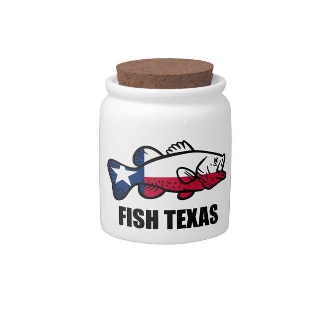Fish Texas Candy Jar (Front)