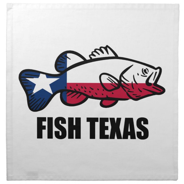 Fish Texas Cloth Napkin (Front)