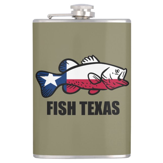 Fish Texas Flask (Front)