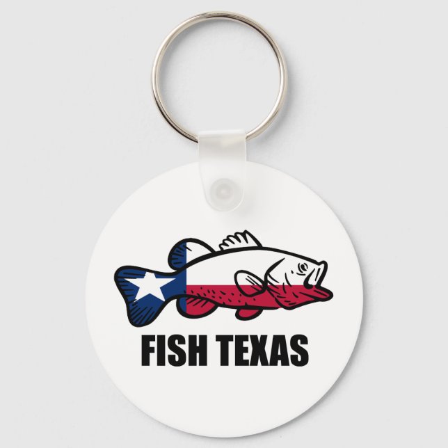 Fish Texas Keychain (Front)