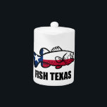 Fish Texas Teapot<br><div class="desc">Show them your love of fishing in the Lone Star State!</div>