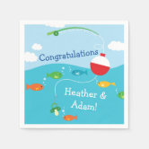 Its a Boy Fishing Theme Baby Shower Napkins