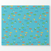 Fish Theme Fishing Baby Shower for Fishermen Wrapping Paper (Flat)