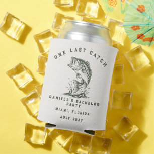 Fish Themed Custom Fishing Bachelor Party Can Cooler